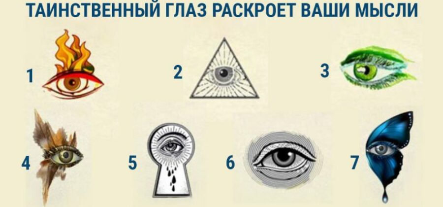 Тесты в картинках: таинственный глаз раскроет ваши мысли